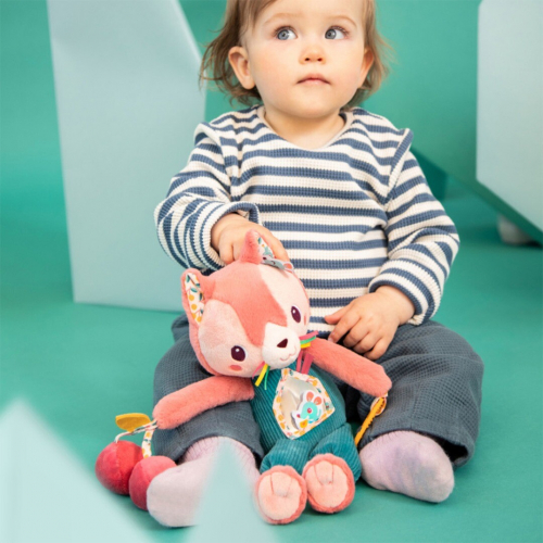lilliputiens activiteitenknuffel kat - jeanne - 32 cm