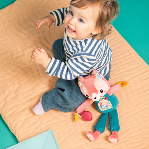lilliputiens activiteitenknuffel kat - jeanne - 32 cm