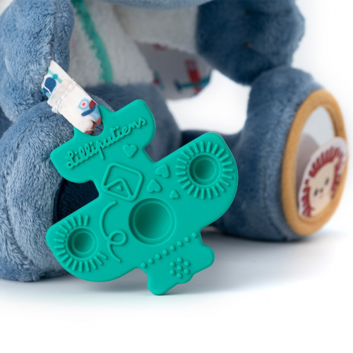 lilliputiens activiteitenknuffel hond - jules - 19 cm