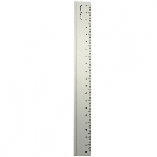 liniaal aluminium - 20 cm