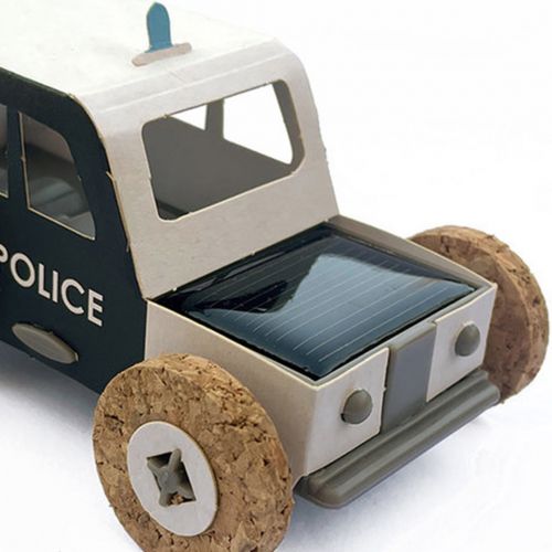 litogami bouwpakketje politieauto met zonnepaneel