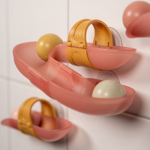 little dutch badspeelgoed ballenbaan - roze 