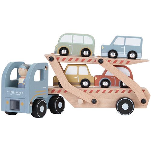 little dutch transportwagen met auto's en poppetje