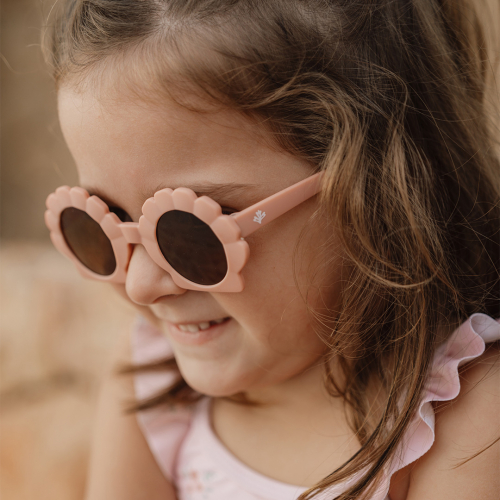 little dutch kinderzonnebril schelp - old pink 