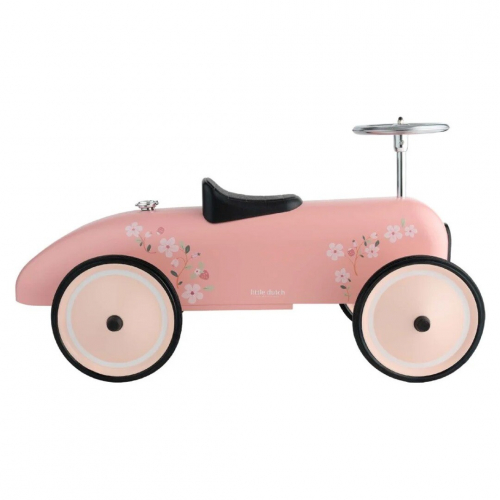 little dutch loopauto retro - roze