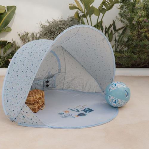 little dutch pop-up tent ocean dreams - blauw 