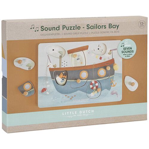 little dutch puzzel met geluid sailors bay - 7st