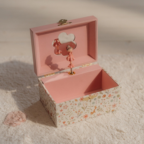 little dutch sieradendoosje met muziek rosa