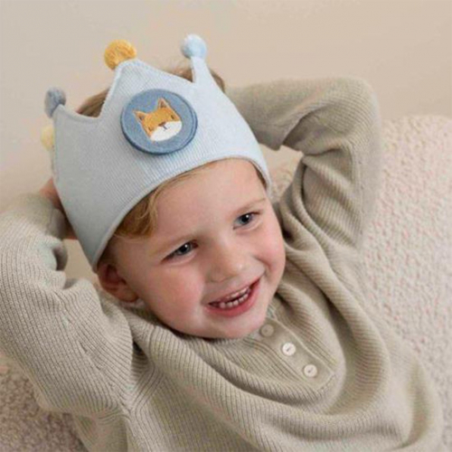 little dutch verjaardagskroon met cijfers - blauw