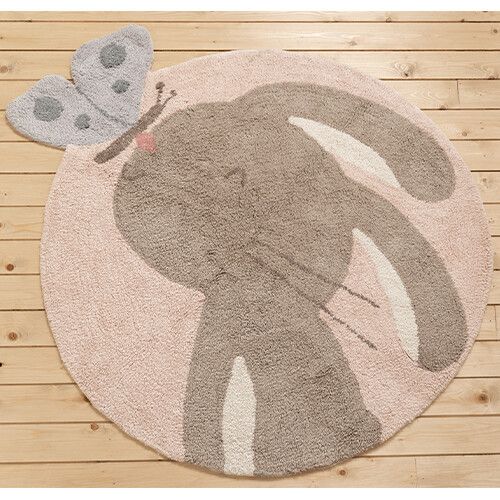 opzettelijk versieren aanvaarden little dutch vloerkleed konijn - 110x100 cm | ilovespeelgoed.nl