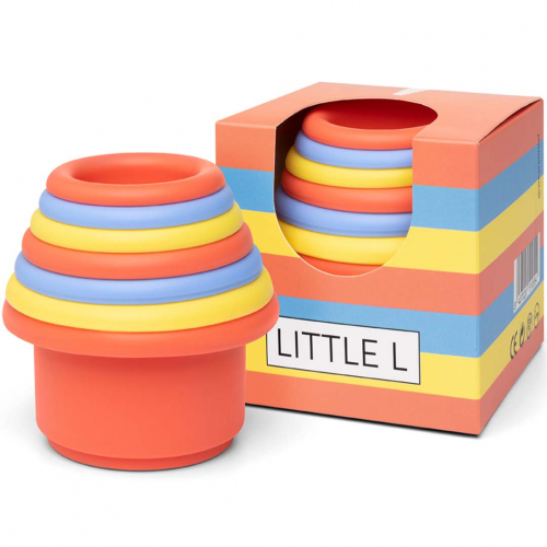 little l stapeltoren - rood geel en blauw