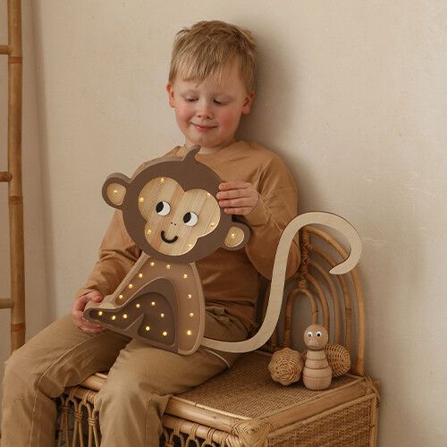 little lights lamp aap - jungle brown