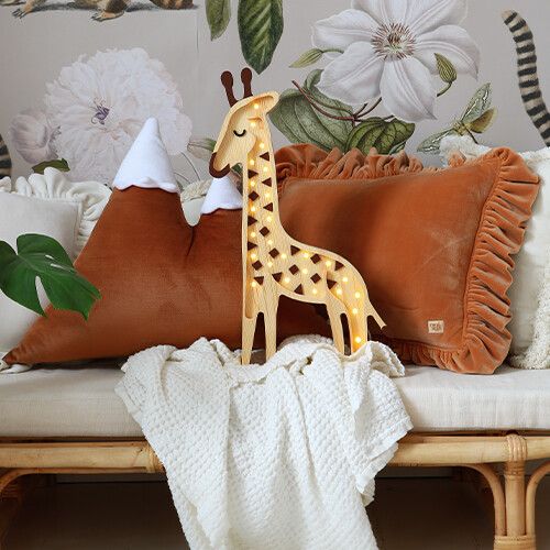 little lights lamp giraf - serengeti wood