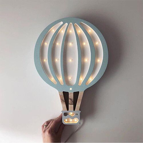 little lights lamp luchtballon - blue sky