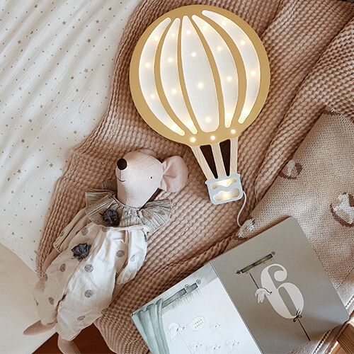 little lights lamp luchtballon - mustard