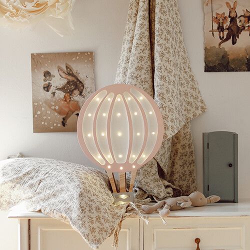 little lights lamp luchtballon - roze