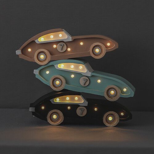 little lights lamp raceauto mini - zwart 