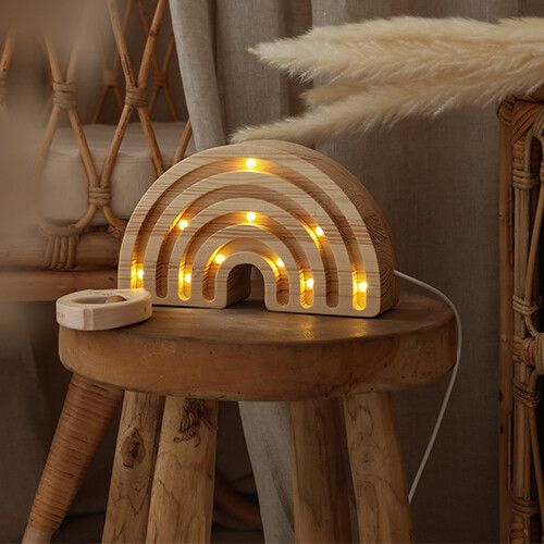 little lights lamp regenboog - mini - naturel