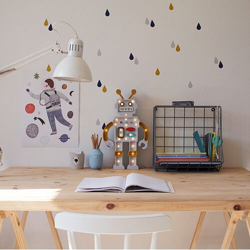 little lights lamp robot - grijs