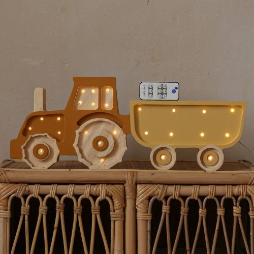 little lights lamp tractor - mustard