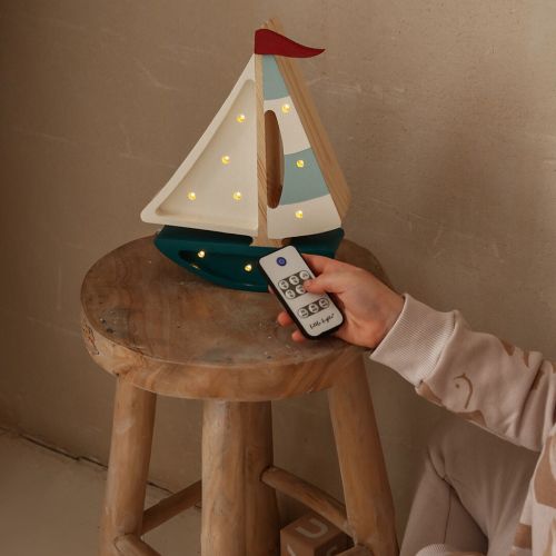 little lights lamp zeilboot - teal