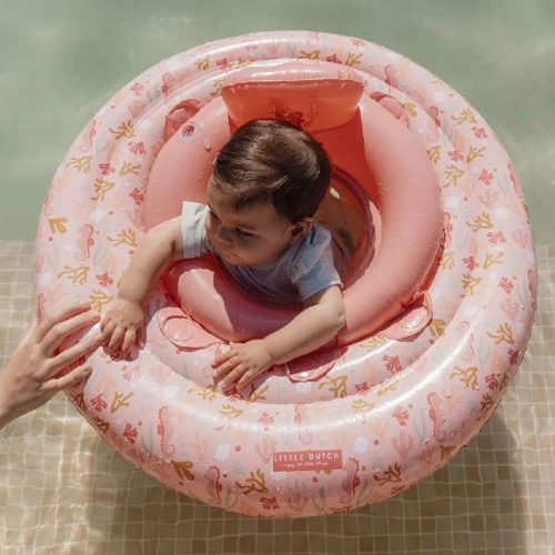 little dutch zwemband baby's ocean dreams - roze - Ø67 cm