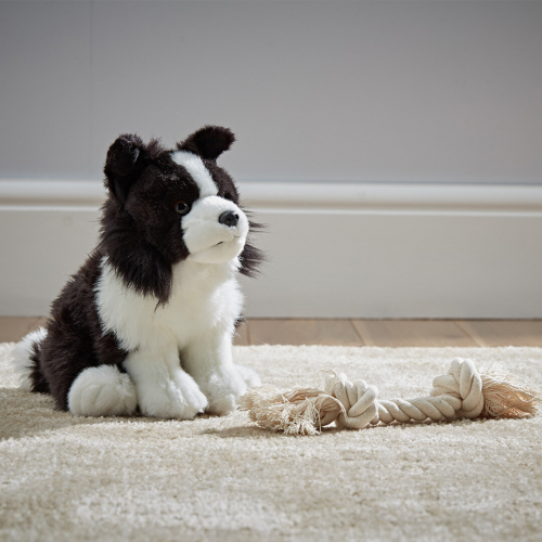 living nature knuffel border collie - 25 cm