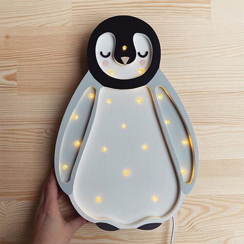 little lights lamp pinguïn - light grey