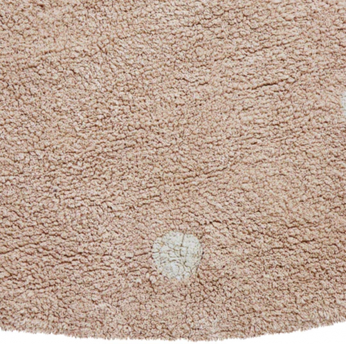lorena canals vloerkleed rond stippen - rose - Ø140 cm