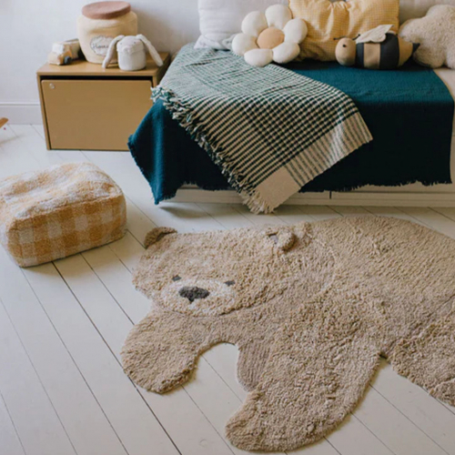 lorena canals vloerkleed bear - 120x122 cm