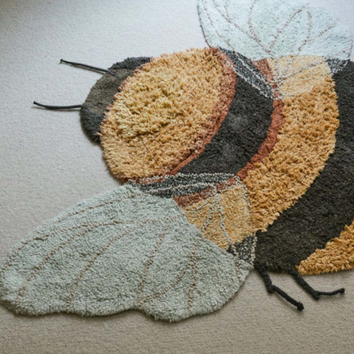 lorena canals vloerkleed bee - 115x150 cm
