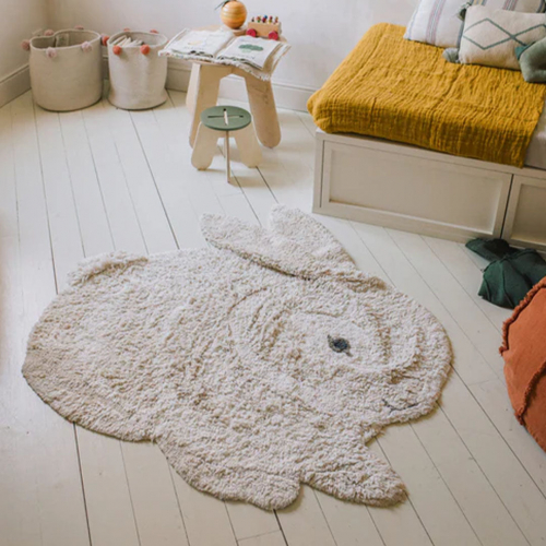 lorena canals vloerkleed bunny - 130x135 cm