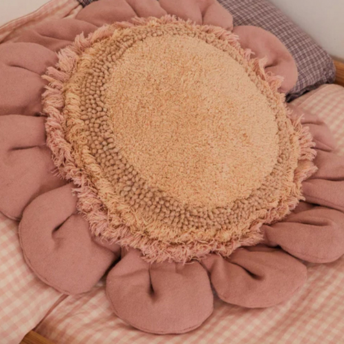 lorena canals vloerkussen pink daisy - Ø70 cm