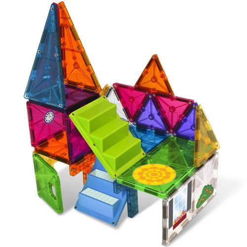 magna-tiles magnetische tegels clear colors - house - 28st 