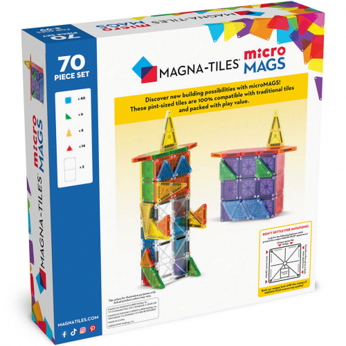 magna-tiles magnetische tegels micromags - 70st