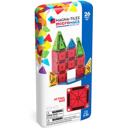 magna-tiles magnetische tegels micromags travel set - 26st