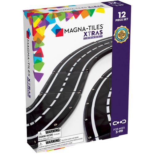 magna-tiles uitbreidingsset magnetische wegtegels - 12st 