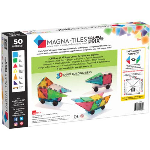 magna-tiles magentische tegels frost colors - grand prix - 50st
