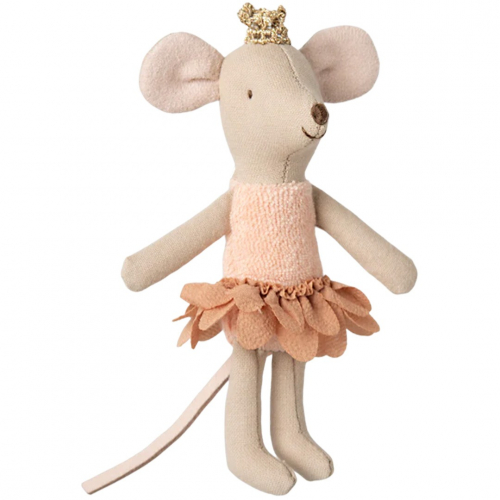 maileg knuffelmuis kleine zus in luciferdoosje - prinses - 11 cm