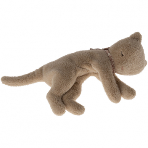 maileg chat en peluche - crème pêche - 37 cm