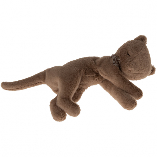 maileg knuffelpoes pluche - nougat - 37 cm