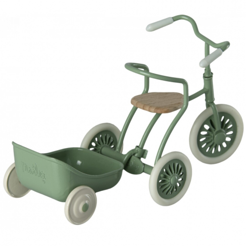 maileg poppenfietskar voor driewieler - groen