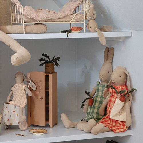 maileg poppenhuis boodschappentas met wortels - 14 cm