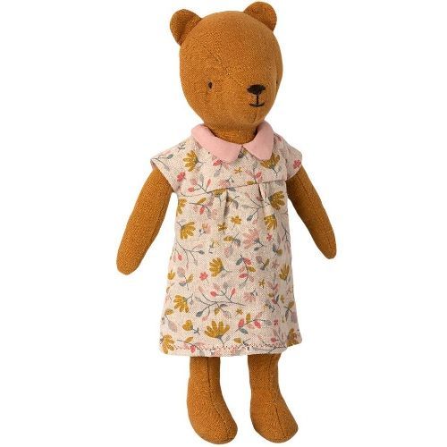 maileg poppenkleding bloemetjesjurk - teddy mum - 22 cm