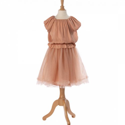 maileg jupe en tulle transparente - melon - 4-6 ans