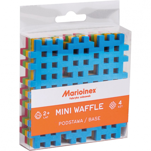 marioinex mini waffle base assorti - 4st