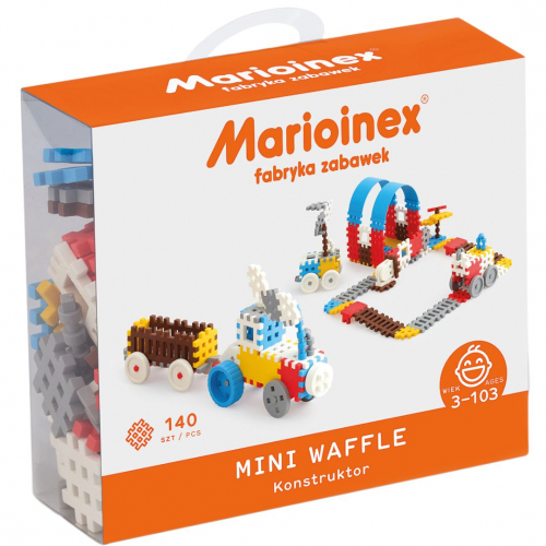 marioinex mini waffle constructor blue - 140st