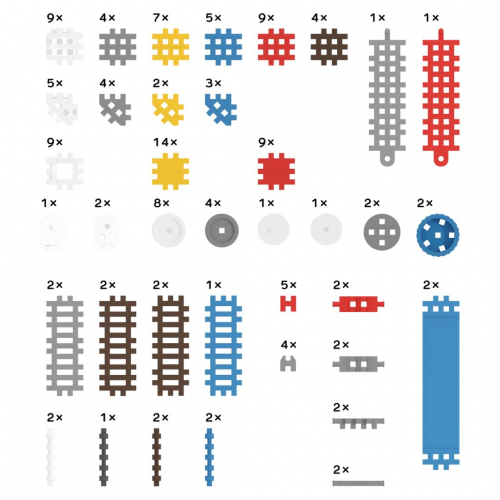 marioinex mini waffle constructor blue - 140st