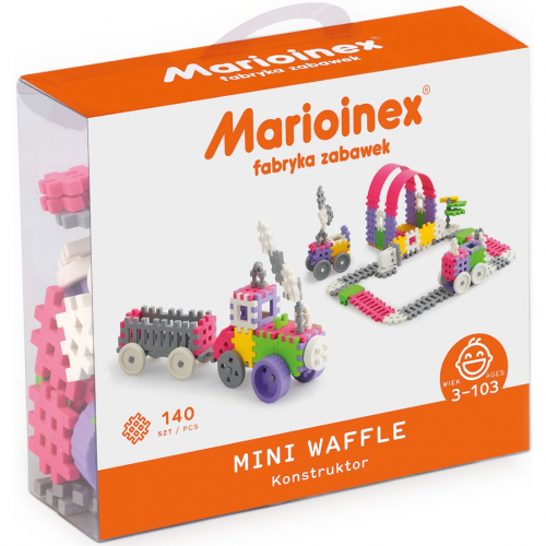 marioinex mini waffle constructor pink - 140st