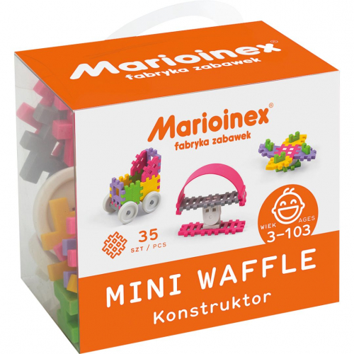 marioinex mini waffle constructor pink - 35st